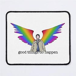 Good Things Happen - Castiel (Bright Wings) Mouse Pad