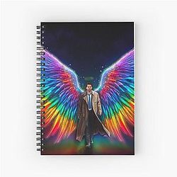 Rainbow Pride Castiel Notebook