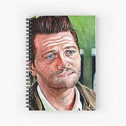 Castiel Loves Dean Spiral Notebook