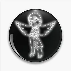 Chibi Neon Castiel Pin