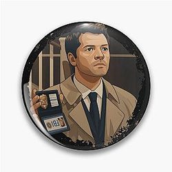 Castiel Supernatural Pin