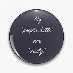 My people skills are rusty Castiel Supernatural Pin