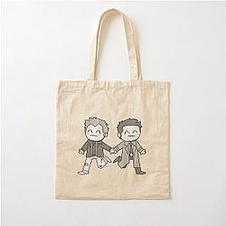 Dean and Castiel Cotton Tote Bag