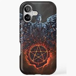 Castiel Burning Art iPhone Tough Case