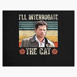 I'll Interrogate the Castiel Misha Collins Supernatural Vintage Jigsaw Puzzle