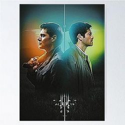 Colorful Dean Castiel Poster