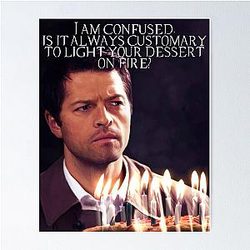 Castiel Birthday Card