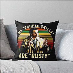 My people skills are rusty Castiel Supernatural throw pillow