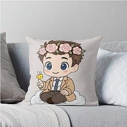 Castiel with Throw Pillow