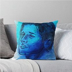 Watercolor Castiel Throw Pillow