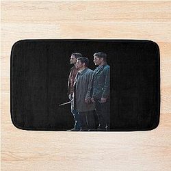 Supernatural Castiel Dean Sam Bath Mat