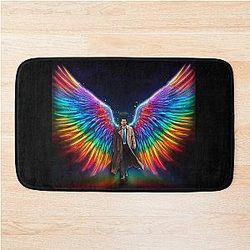 Rainbow Pride Castiel Bath Mat