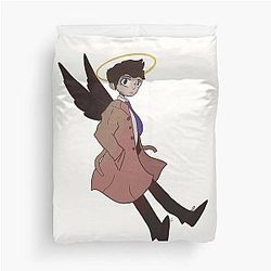 Cute Castiel Duvet Cover