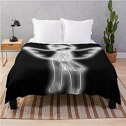 Chibi Neon Castiel Throw Blanket