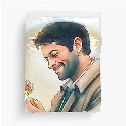 Castiel Happy Duvet Cover
