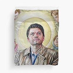 Guardian Angel Castiel Duvet Cover