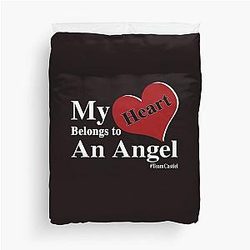 Team Castiel - My Heart Belongs To An Angel Duvet Cover