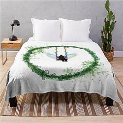 Castiel Happy Place Throw Blanket