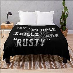 Supernatural Castiel People Skills Throw Blanket