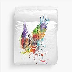 Rainbow Castiel Duvet Cover