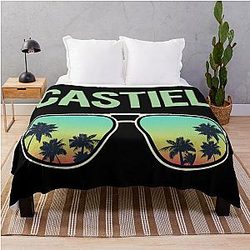 Cool Castiel Throw Blanket