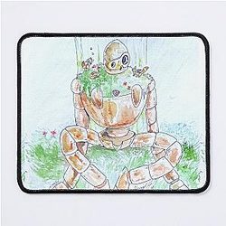 Castle in the Sky of Laputa Drawing with Watercolor Mousepad