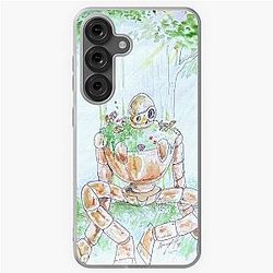 Castle in the Sky of Laputa Watercolor Galaxy Soft Case