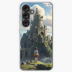 Castle in the Sky - Dreamy Anime Artwork for Samsung Galaxy Soft Case