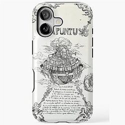The Castle in the Sky Lapunti Drawing with Ink Tough Case