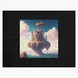 Fantasy landscape of a castle in the sky puzzle