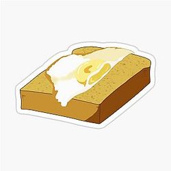 Castle in the Sky Egg and Toast Stickers