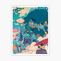Castle in the Sky Pastel Sticker