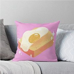 Egg on Toast (Castle in the Sky) Throw Pillow