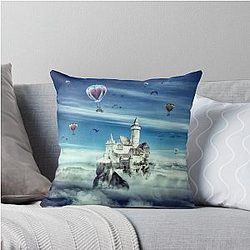 Laputa Castle in the Sky Throw Pillow