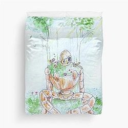 Castle in the Sky of Laputa Duvet Cover