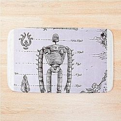 Castle in the Sky Robot Bath Mat