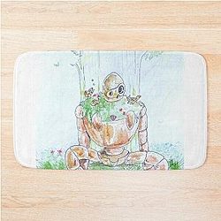 Castle in the Sky of Laputa Drawing with Watercolor Bath