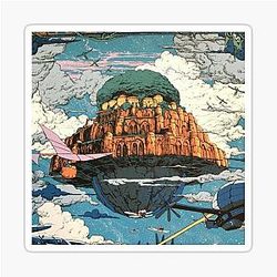 Miyazaki castle in the sky robot Sticker