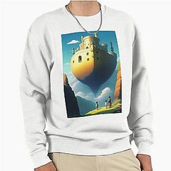 Wonderland Castle in the Sky AI Art Design Pullover Sweatshirt