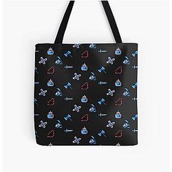 Castlevania III weapons All Over Print Tote Bag