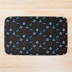 Castlevania 3 Weapons Bath Mat