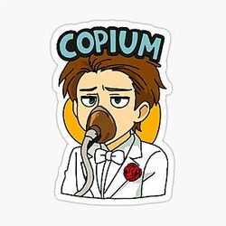 CDawgVA Mario Party Style Sticker COPIUM Sticker