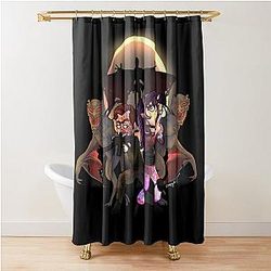 Ironmouse CDawgVA House Ashes Chibi Shower Curtain