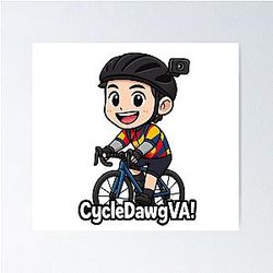CDawgVA Cycle Chibi Design Poster