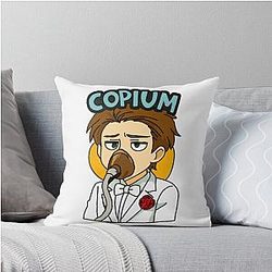 CDawgVA Mario Party Style Sticker Throw Pillow COPIUM