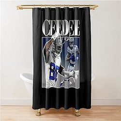 CeeDee Lamb Vintage 90s Shower Curtain