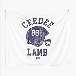 CeeDee Lamb Dallas Helmet T-Shirt Tapestry