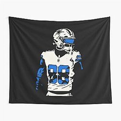 CeeDee Lamb Midnight Mode Spotlight T-Shirt Tapestry