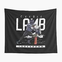 CeeDee Lamb Pylon Touchdown Tapestry