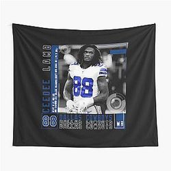 CeeDee Lamb Cowboys Football Tapestries Tapestry